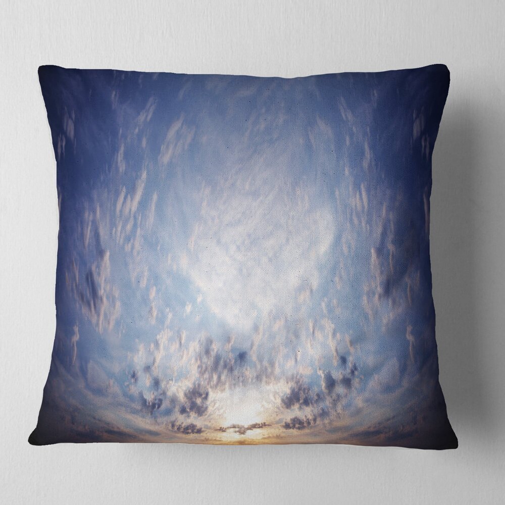 8268 Designart Blue Celestial Landscape' Photography Throw Living Room